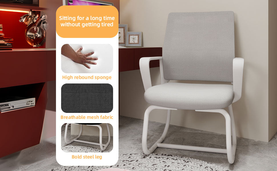 Minimalist Modern Office Chair – Metal Frame, Soft & Comfortable, Home & Office Use, Multiple Colors Available