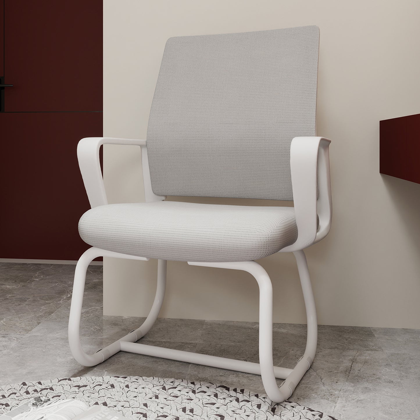 Minimalist Modern Office Chair – Metal Frame, Soft & Comfortable, Home & Office Use, Multiple Colors Available