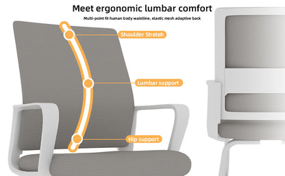 Minimalist Modern Office Chair – Metal Frame, Soft & Comfortable, Home & Office Use, Multiple Colors Available