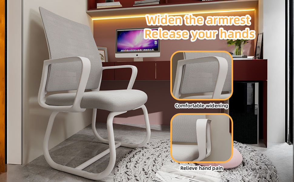 Minimalist Modern Office Chair – Metal Frame, Soft & Comfortable, Home & Office Use, Multiple Colors Available