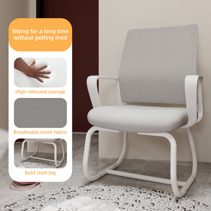 Minimalist Modern Office Chair – Metal Frame, Soft & Comfortable, Home & Office Use, Multiple Colors Available