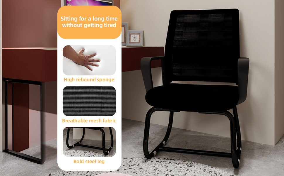 Minimalist Modern Office Chair – Metal Frame, Soft & Comfortable, Home & Office Use, Multiple Colors Available