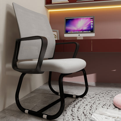 Minimalist Modern Office Chair – Metal Frame, Soft & Comfortable, Home & Office Use, Multiple Colors Available