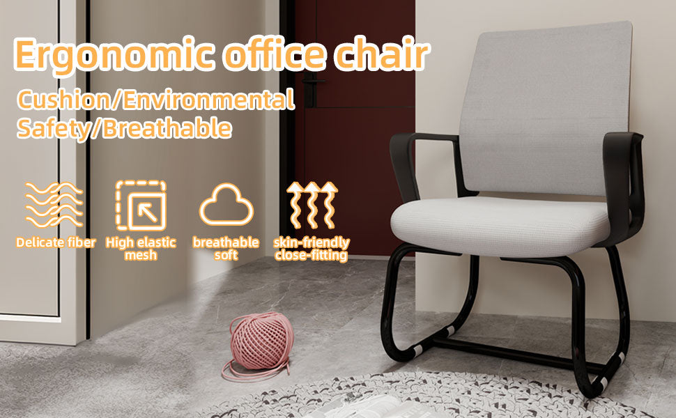 Minimalist Modern Office Chair – Metal Frame, Soft & Comfortable, Home & Office Use, Multiple Colors Available
