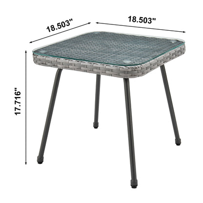 3-Piece Conversation Set in Gray