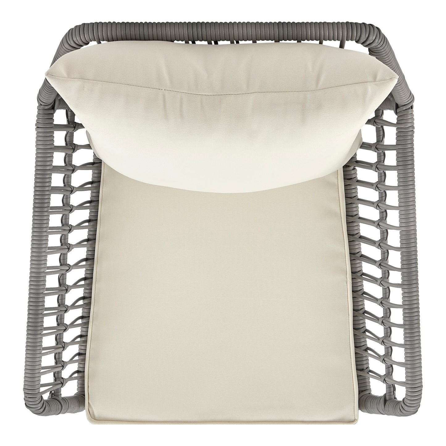 3-Piece Conversation Set in Gray and Cream