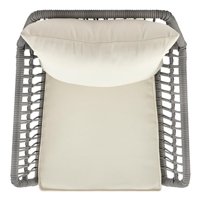 3-Piece Conversation Set in Gray and Cream