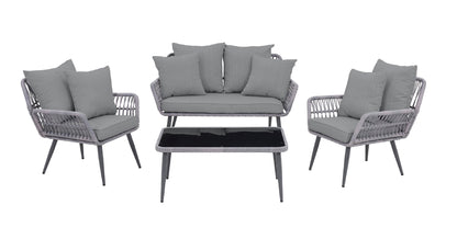4-Piece Conversation Set in Gray
