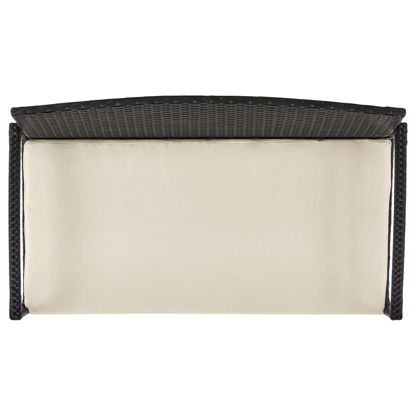 4-Piece Conversation Set in Black and Cream