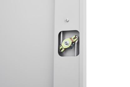 Metal Outdoor Cabinet, Made Of Stainless Steel, Large Capacity, Secure Lock For Anti-theft, Waterproof And Moisture-proof, With Shelves, Cleaning Tool Storage Cabinet, Vertical Tall Garden Cabinet.