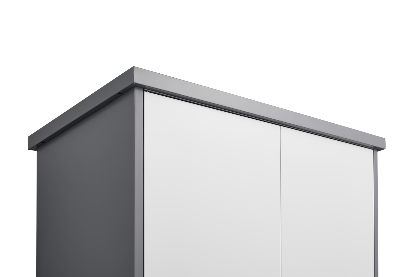 Metal Outdoor Cabinet, Made Of Stainless Steel, Large Capacity, Secure Lock For Anti-theft, Waterproof And Moisture-proof, With Shelves, Cleaning Tool Storage Cabinet, Vertical Tall Garden Cabinet.