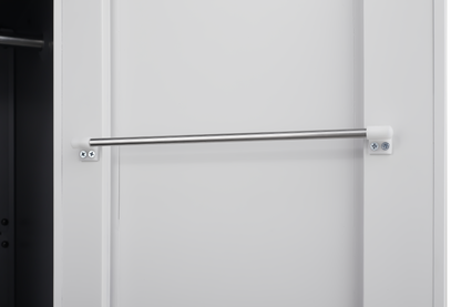 Metal Outdoor Cabinet, Made Of Stainless Steel, Large Capacity, Secure Lock For Anti-theft, Waterproof And Moisture-proof, With Shelves, Cleaning Tool Storage Cabinet, Vertical Tall Garden Cabinet.