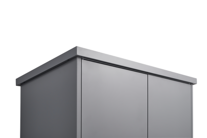 Outdoor Cabinet Outdoor Storage Cabinet Waterproof, Storage Cabinet cabinet with Shelves, Vertical Tall Garden Storage cabient & Outdoor Storage Cabinet Weatherproof for Outside in light gray