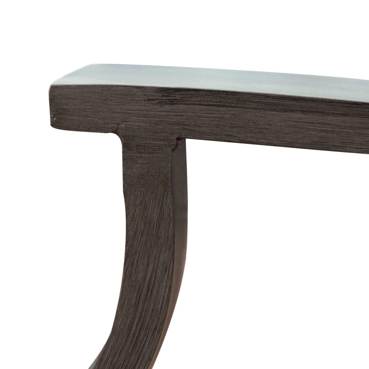 Outdoor Modern Aluminum Dining Chair with Cushion (Set of 2), Dark Gray and Silver