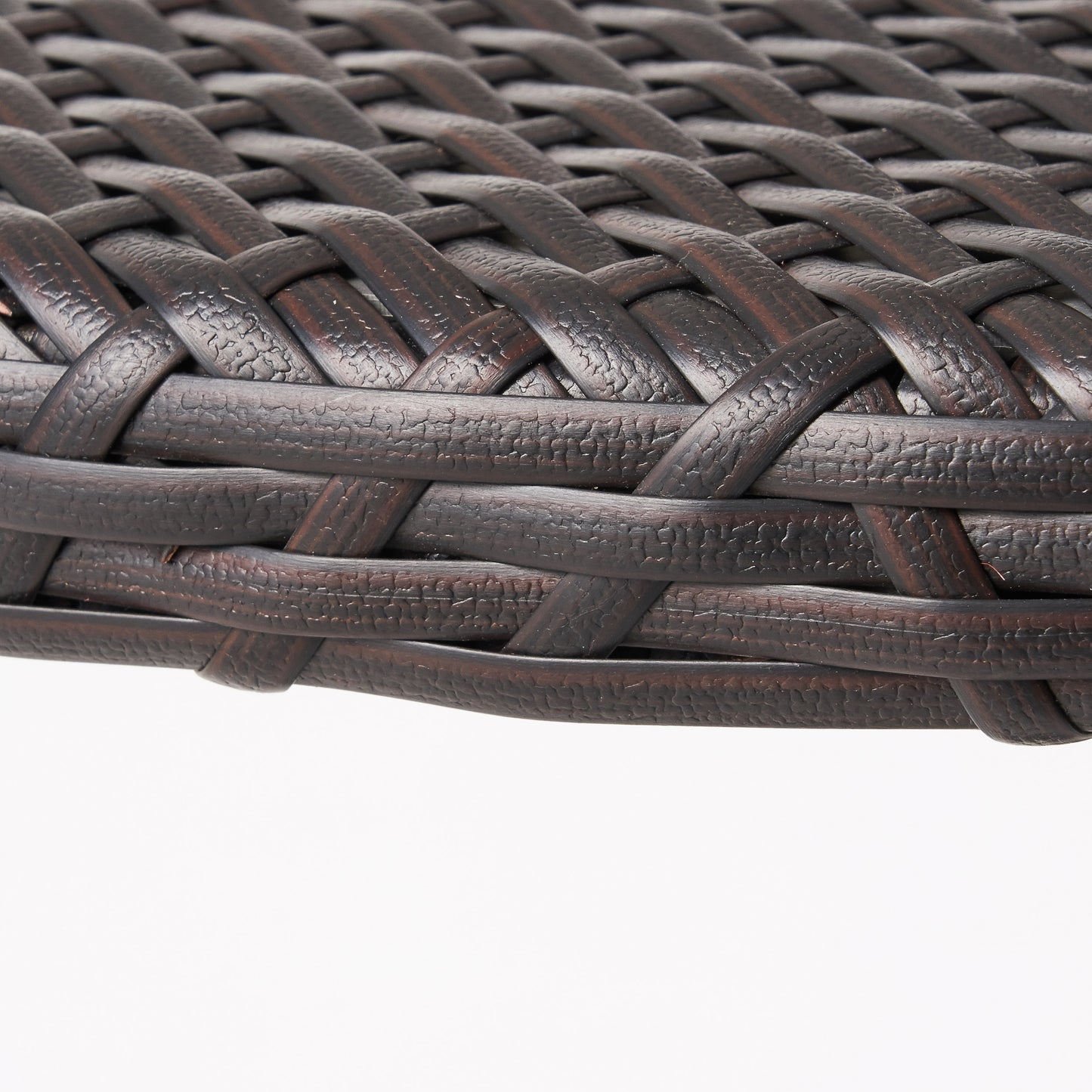 Outdoor 26" Round PE Rattan Bar Table, Multibrown