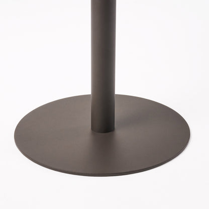 Outdoor 26" Round PE Rattan Bar Table, Multibrown