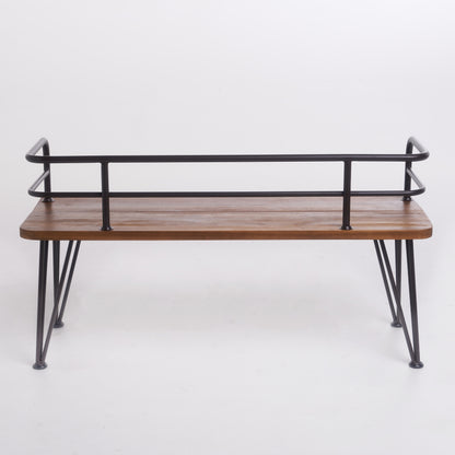 ZION INDUSTRIAL WOOD AND METAL BENCH