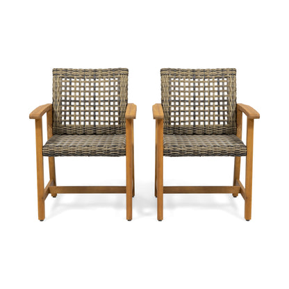 WICKER DINING CHAIR( SET OF 2 )