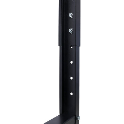 Workbench - 48" Wide Rolling Workbenches for Garage - Adjustable Height, Workshop Tool Bench, Metal with rubber Wood Top