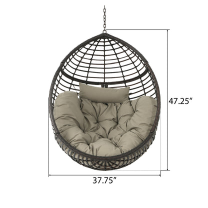 HANGING BASKET- BROWN- NO STAND BASKET ONLY