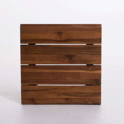ZION INDUSTRIAL WOOD AND METAL ACCENT TABLE