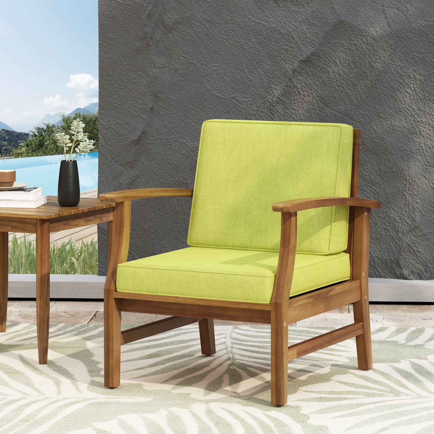 Perla Club Chair, GREEN