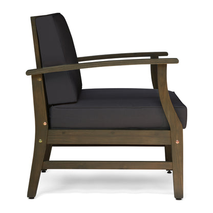 PERLA CLUB CHAIR, DARK GREY