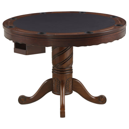 Brenton Tobacco Game Table with 8 Cupholders