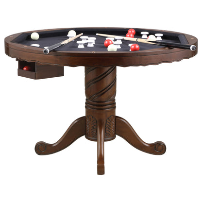 Brenton Tobacco Game Table with 8 Cupholders