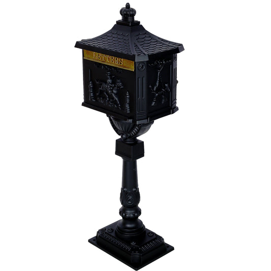 Cast Aluminum Mail Box,Postal Box , Mailbox Color Black