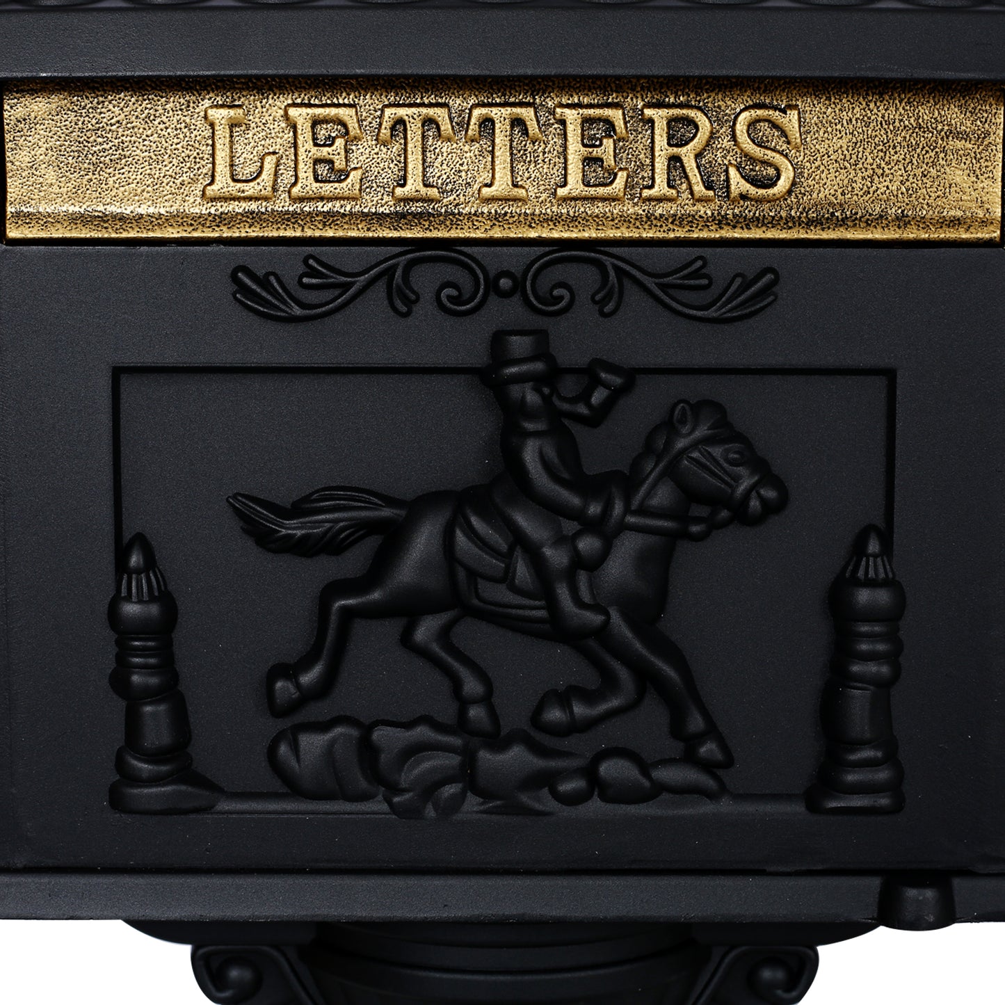 Cast Aluminum Mail Box,Postal Box , Mailbox Color Black