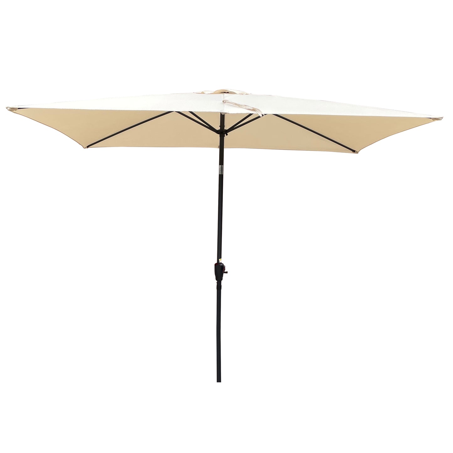 6 x 9ft Patio Umbrella Outdoor Waterproof Umbrella with Crank and Push Button Tilt without flap for Garden Backyard Pool Swimming Pool Market
