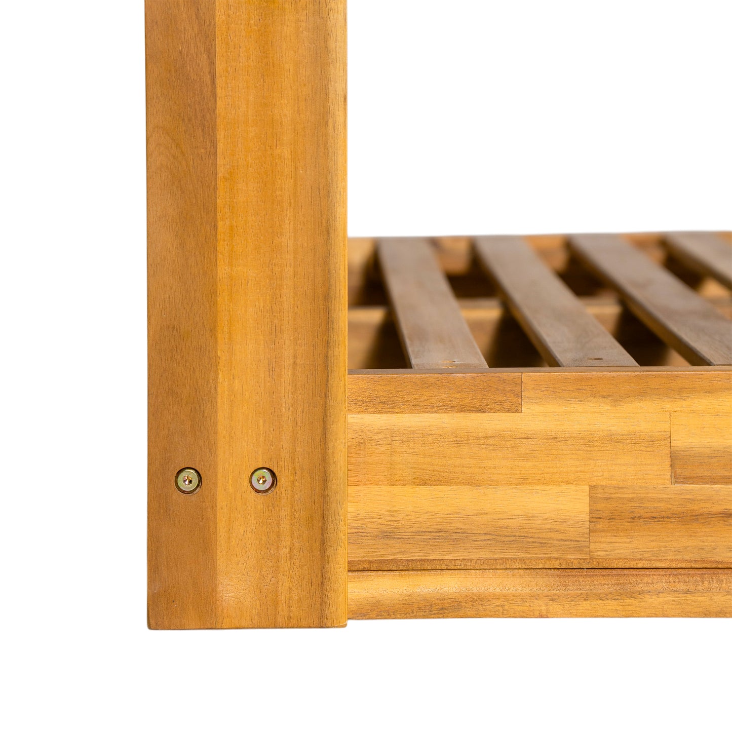 TOPMAX Patio Wooden Twin Size Porch Swing Daybed Frame, Garden Swing Bench Chair with 4 Hanging Ropes for Backyard,Outdoor,Natural