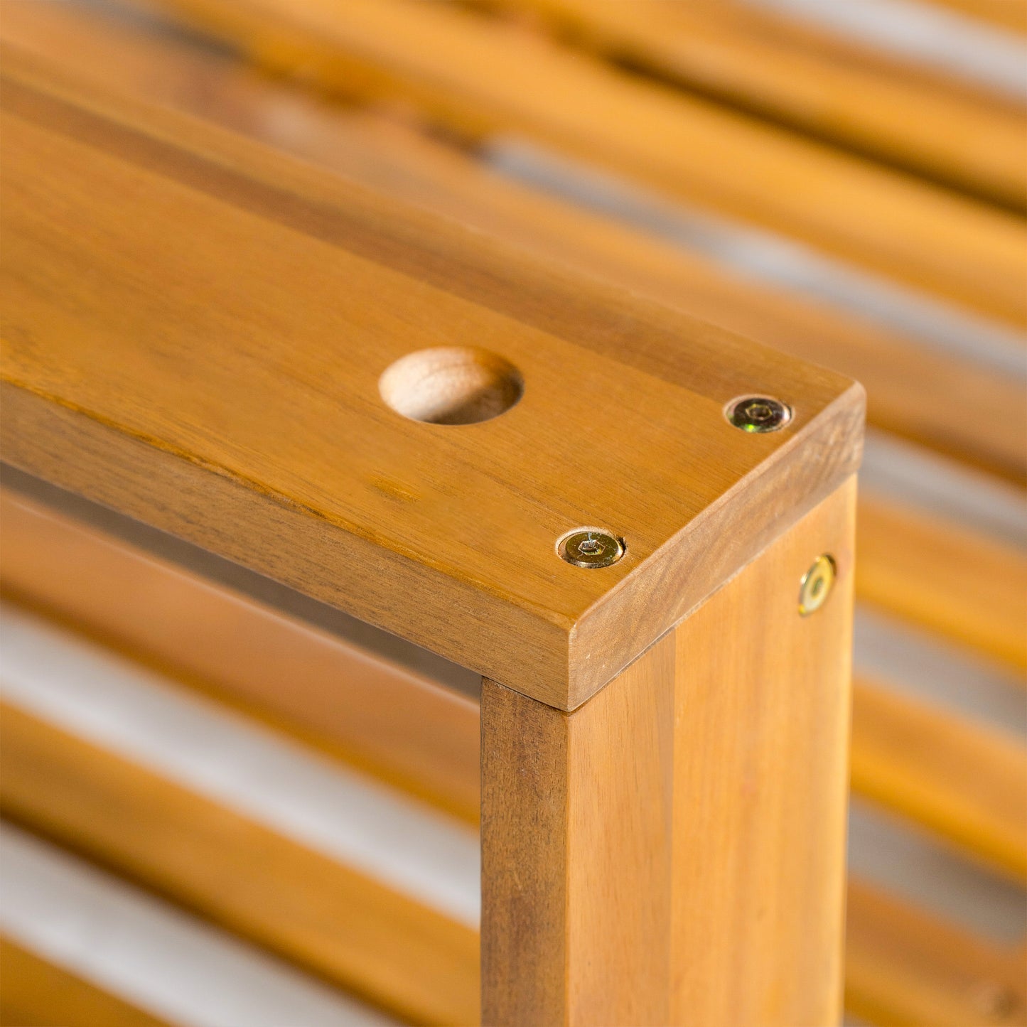 TOPMAX Patio Wooden Twin Size Porch Swing Daybed Frame, Garden Swing Bench Chair with 4 Hanging Ropes for Backyard,Outdoor,Natural