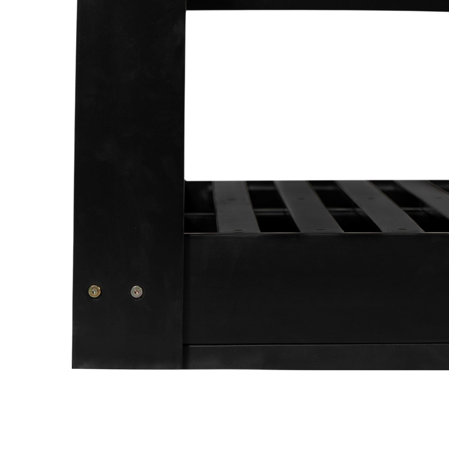 TOPMAX Patio Wooden Twin Size Porch Swing Daybed Frame, Garden Swing Bench Chair with 4 Hanging Ropes for Backyard,Outdoor,Black