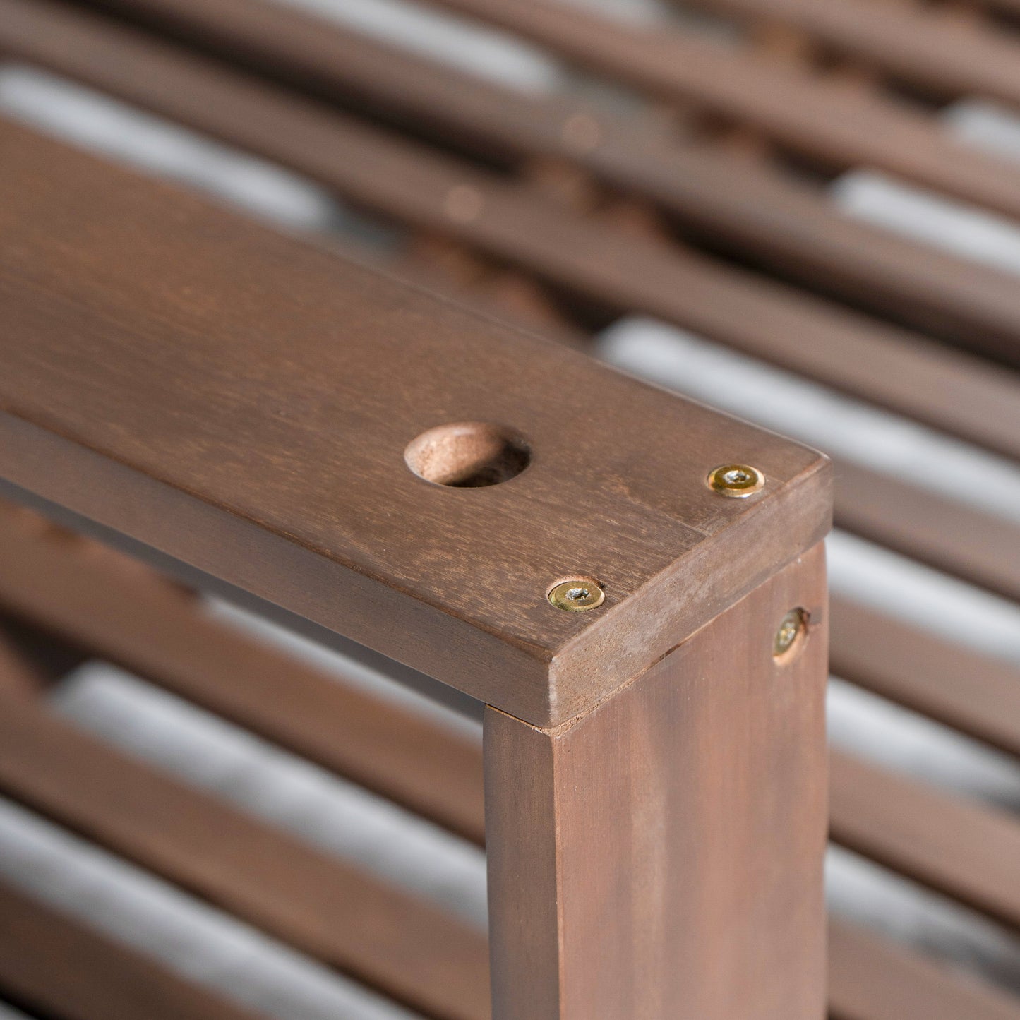 TOPMAX Patio Wooden Twin Size Porch Swing Daybed Frame, Garden Swing Bench Chair with 4 Hanging Ropes for Backyard,Outdoor,Brown