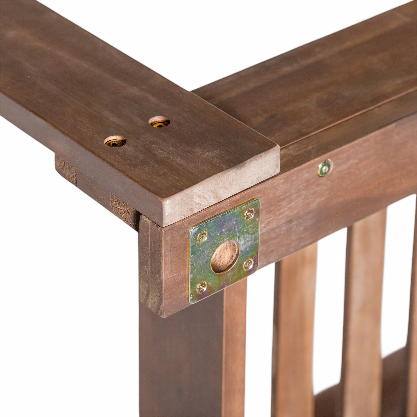 TOPMAX Patio Wooden Twin Size Porch Swing Daybed Frame, Garden Swing Bench Chair with 4 Hanging Ropes for Backyard,Outdoor,Brown