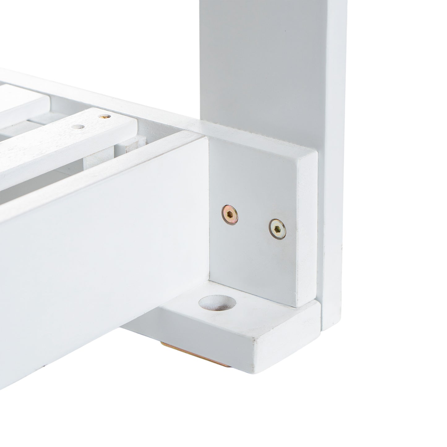 TOPMAX Patio Wooden Twin Size Porch Swing Daybed Frame, Garden Swing Bench Chair with 4 Hanging Ropes for Backyard,Outdoor,White