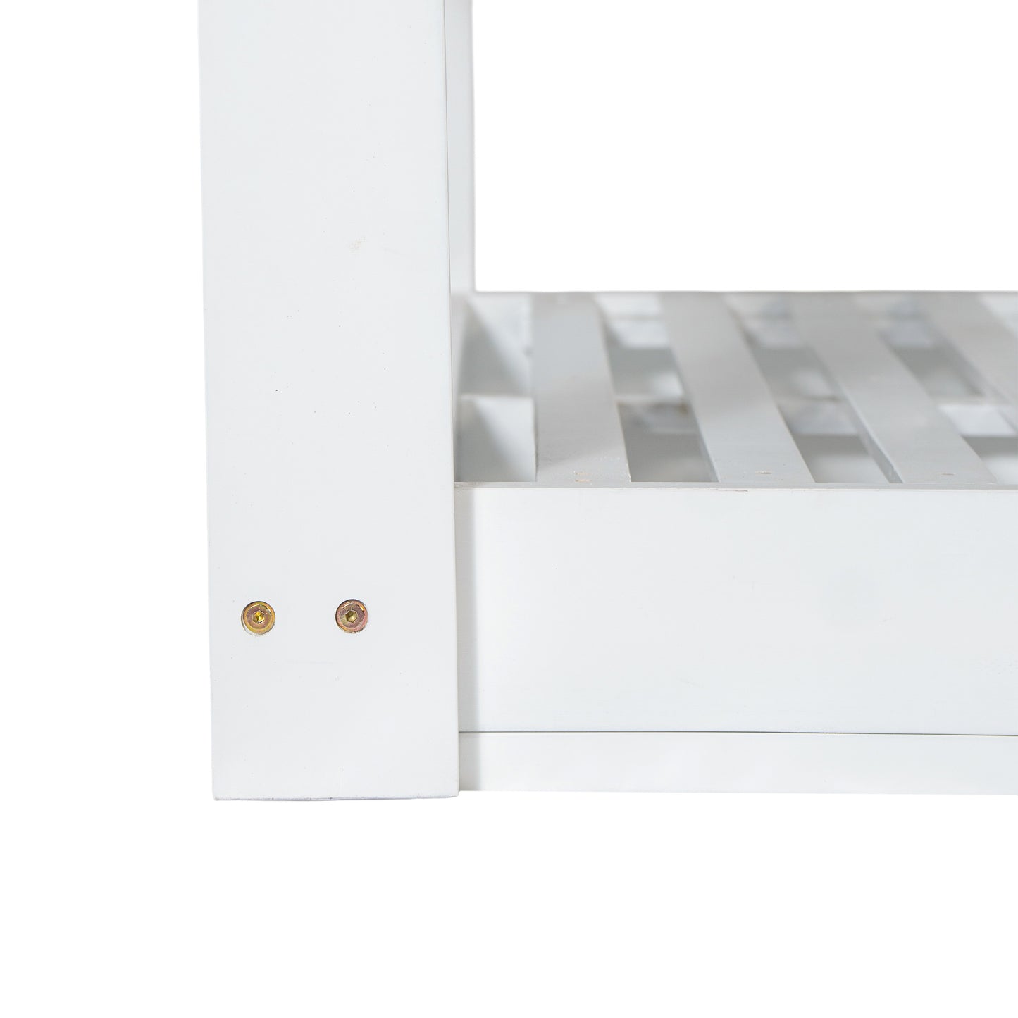 TOPMAX Patio Wooden Twin Size Porch Swing Daybed Frame, Garden Swing Bench Chair with 4 Hanging Ropes for Backyard,Outdoor,White