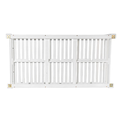 TOPMAX Patio Wooden Twin Size Porch Swing Daybed Frame, Garden Swing Bench Chair with 4 Hanging Ropes for Backyard,Outdoor,White