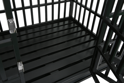 Heavy Duty Dog Cage pet Crate with Roof