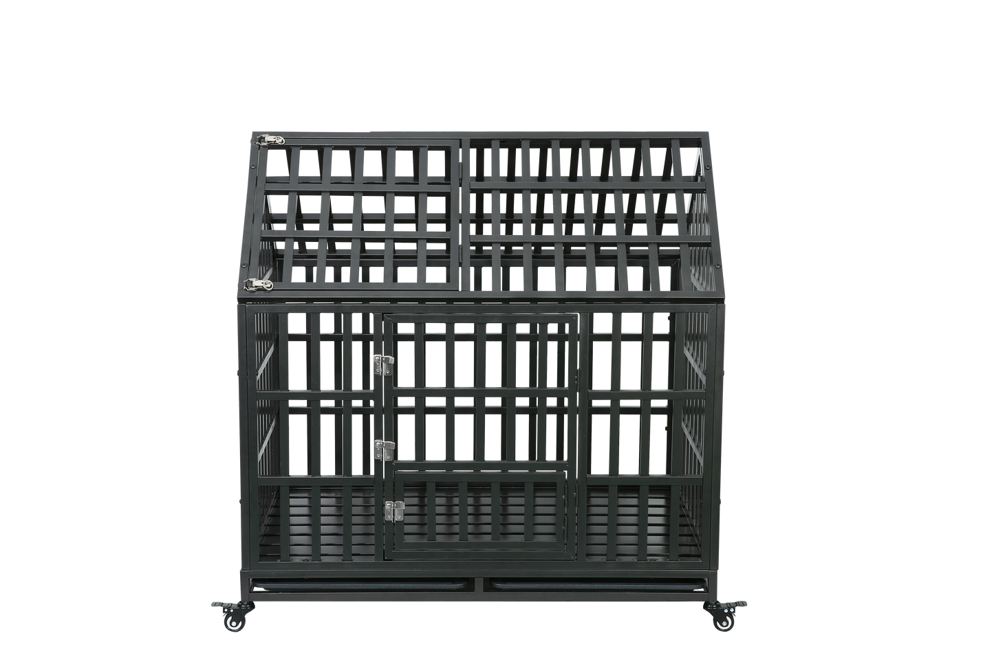 Heavy Duty Dog Cage pet Crate with Roof