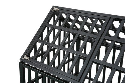 Heavy Duty Dog Cage pet Crate with Roof