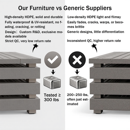 5-Piece Gray Outdoor Dining Set – All-Weather 69" Rectangular Patio Table with Umbrella Hole & 4 Armless Chairs for Backyard/Poolside