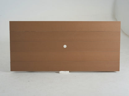 5-Piece Brown Outdoor Dining Set – Weather-Resistant Patio Table with Umbrella Hole & 4 Chairs for Backyard/Poolside