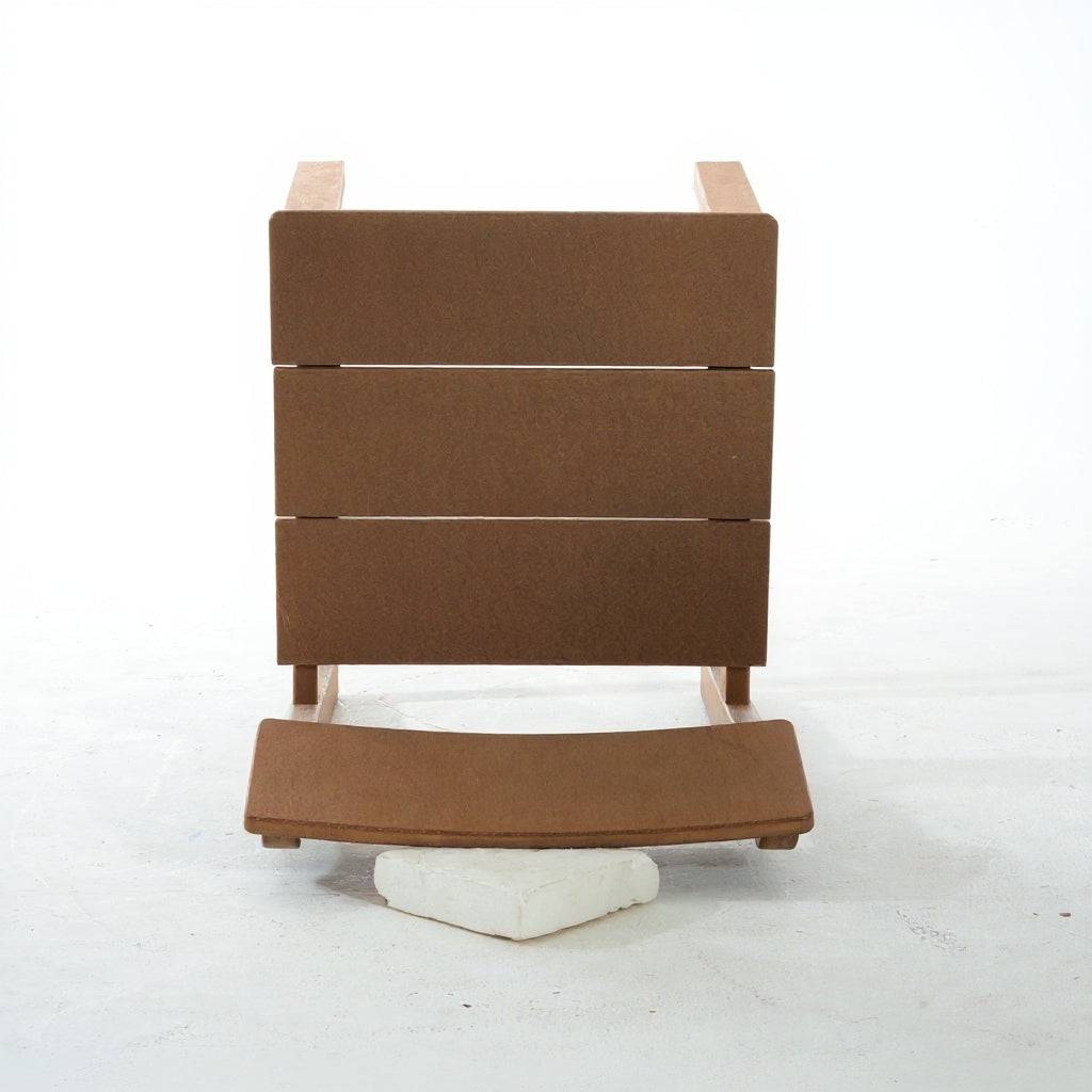 5-Piece Brown Outdoor Dining Set – Weather-Resistant Patio Table with Umbrella Hole & 4 Chairs for Backyard/Poolside