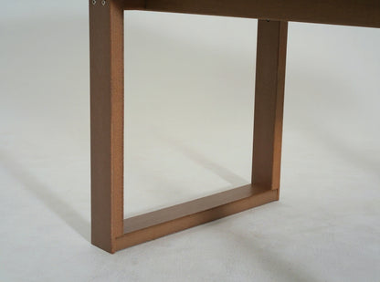 5-Piece Brown Outdoor Dining Set – Weather-Resistant Patio Table with Umbrella Hole & 4 Chairs for Backyard/Poolside