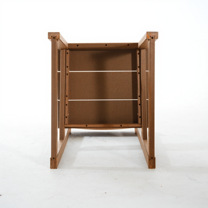 5-Piece Brown Outdoor Dining Set – Weather-Resistant Patio Table with Umbrella Hole & 4 Chairs for Backyard/Poolside