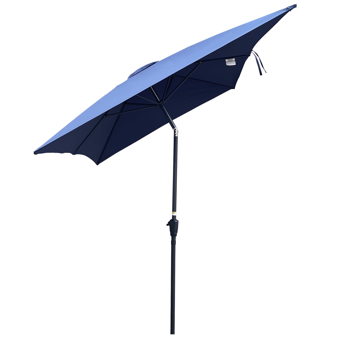 6 x 9ft Patio Umbrella Outdoor Waterproof Umbrella with Crank and Push Button Tilt without flap for Garden Backyard Pool Swimming Pool Market