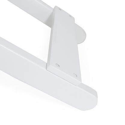 Outdoor Folding Wooden Side Table, White, 15"D x 22.75"W x 18.25"H